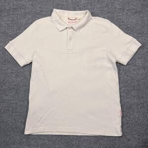 Sealskinz Polo Shirt Mens Medium White Organic Cotton Textured Casual Knit